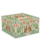 Mug en porcelaine avec soucoupe JUNGLE VIBES multicolore - 370 ml