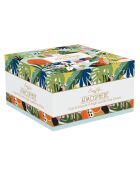 Tasse et soucoupe TROPICAL VIBES multicolore - 400 ml