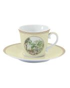 Tasse et soucoupe en porcelaine dans un coffret CEYLON multicolore - 200 ml