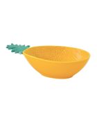 Bol en porcelaine en forme d'ananas MADAGASCAR jaune - 17,5x11,5 cm
