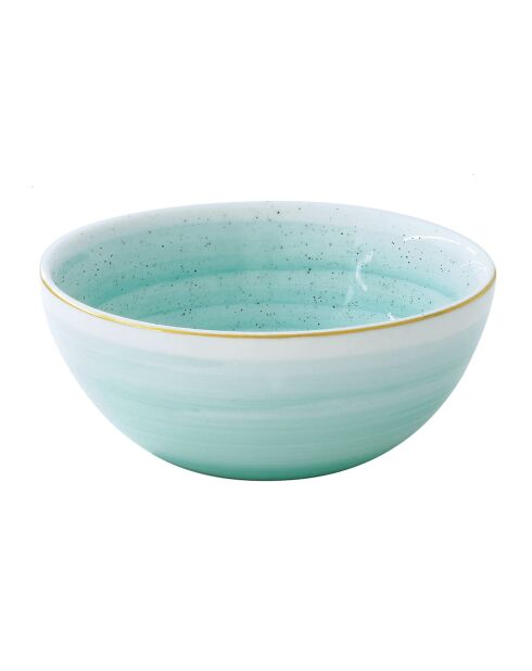 Set de 4 cuencos de porcelana ARTESANAL multicolor - 15 cm