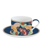 Tasse en porcelaine avec soucoupe  KYOTO multicolore - 240 ml