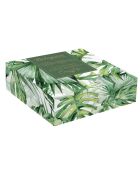 Lot de 3 bols en porcelaine en forme de feuille MADAGASCAR verts