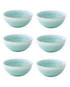 Lot de 6 bols en porcelaine ARTESANAL multicolore - 12 cm