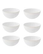 Lot de 6 bols en porcelaine ARTESANAL multicolore - 12 cm