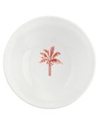 Lot de 6 bols EXOTIC VIBES blanc/orange - D.12 cm