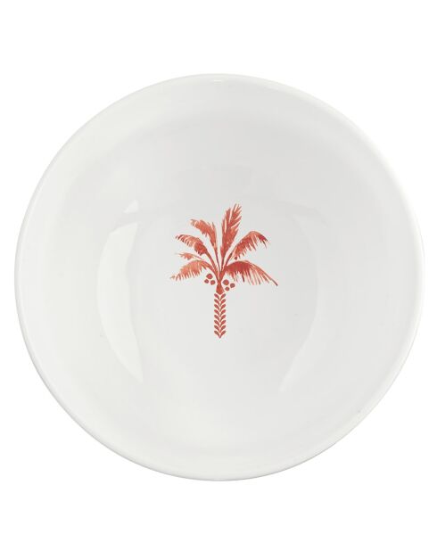 Lot de 6 bols EXOTIC VIBES blanc/orange - D.12 cm