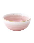 Lot de 6 bols en porcelaine ARTESANAL roses - D.9,5 cm