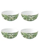 Lot de 4 bols en porcelaine CEYLON verts - D.15 cm