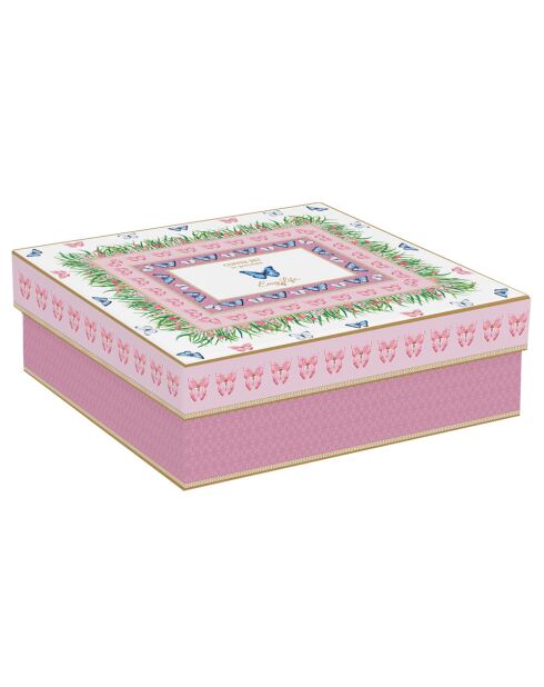 Lot de 6 tasses et soucoupes en porcelaine SPRING PARADE multicolores - 100 ml