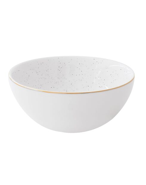 Set de 4 cuencos de porcelana ARTESANAL multicolor - 15 cm