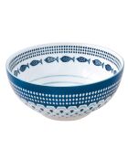 Lot de 4 bols en porcelaine, motif SEA SHORE bleus - 17,5 cm