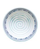 Lot de 4 bols en porcelaine, motif SEA SHORE bleus - 17,5 cm