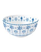Lot de 4 bols en porcelaine EXOTIC VIBES bleus - D.15 cm
