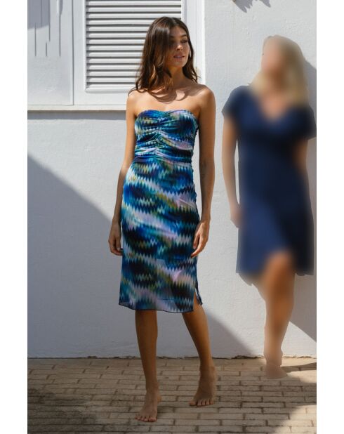 Sea Shore blauwe jurk zonder bandjes