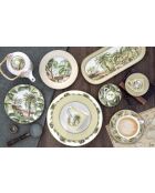 Taza y platillo de desayuno de porcelana, en caja CEYLON multicolor, 370 ml