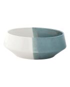 Set mit 2 Porzellanschalen DOUBLE graublau - D.18 cm