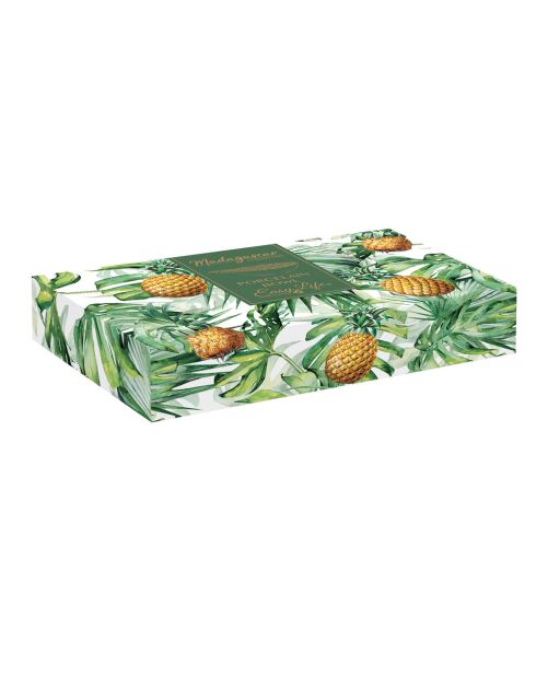 Cuenco de porcelana blanca con forma de piña MADAGASCAR - 22,5 x 14,5 cm