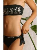 Maillot de bain 2 pièces bandeau Metalic Stones Mod noir