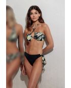 Aro Jungle Mare 2-teiliger Badeanzug mit schwarzem Hintergrunddruck