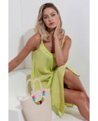 Abito con bretelle giallo Stone B