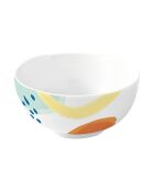 Lot de 6 bols en porcelaine ALEGRIA multicolores - D.12 cm