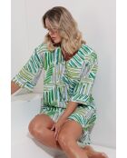 Een groene zomerkimono