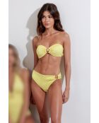 Gelber 2-teiliger Badeanzug mit Stirnband