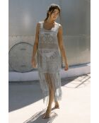 Vestido plateado brillante