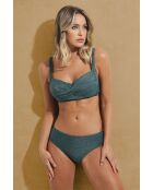 Traje de baño clásico azul brillante con diadema de 2 piezas