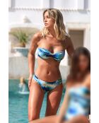 Sea Shore blauer 2-teiliger Badeanzug mit Stirnband