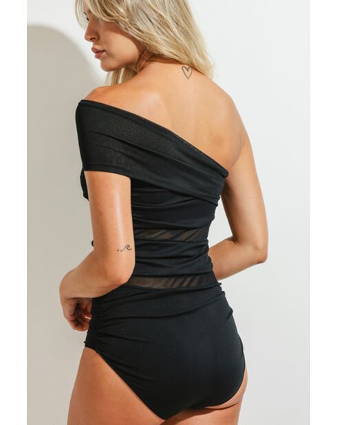 Prapeado Cruzado nachtzwempak zwart