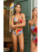 Halter Desert palm A meerkleurig 2-delig zwempak