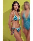 2-teiliger Badeanzug mit dreieckigem Ozeanmuster