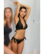 Halter Punk Beach zwart 2-delig zwempak