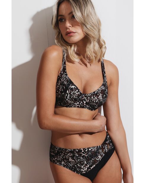 Maillot de bain 2 pièces Elegant Skin imprimé léopard