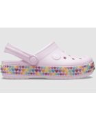 Crocbands Gem Band T roze klompen