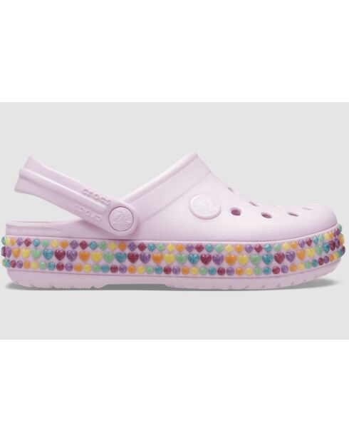 Crocbands Gem Band T pinke Holzschuhe