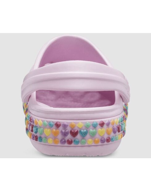 Crocbands Gem Band T pinke Holzschuhe