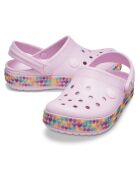 Crocbands Gem Band T roze klompen