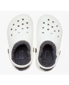 Weiße Holzschuhe mit Clog K-Innenfutter