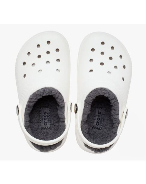 Clog K gevoerde witte klompen