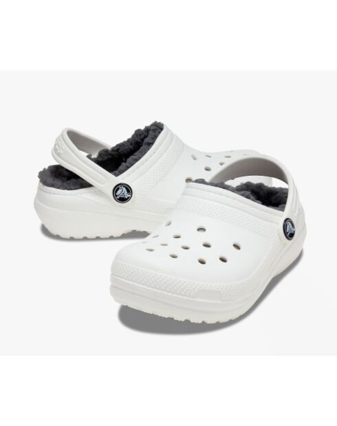 Clog K gevoerde witte klompen