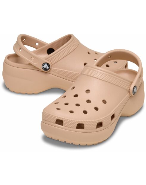 Sabots classic à Plateformes W caramel rose