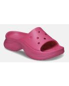 Bae Slide dunkelrosa Pantoletten