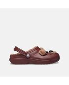 IAM Brown Bear Clogs mit klassischem Innenfutter und dunkelbraunem Futter