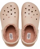 Sabots classic doublés PkCr caramel rose