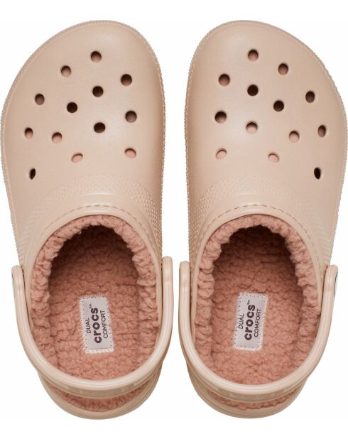 Sabots classic doublés PkCr caramel rose