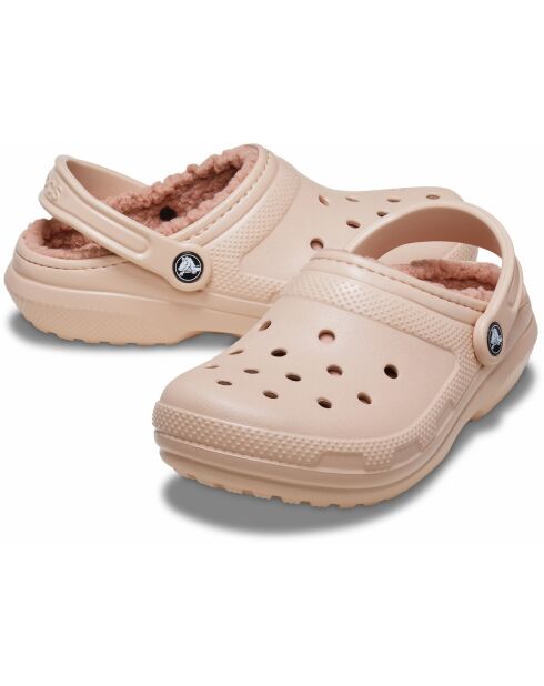 Sabots classic doublés PkCr caramel rose