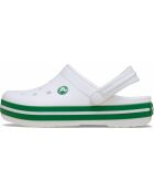 Sabots Crocbands T blanc vert